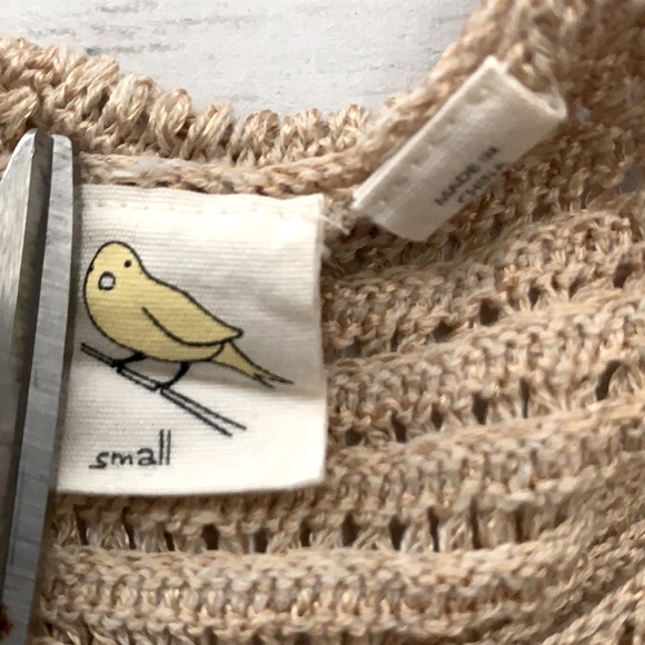 Anthropologie Crochet knit boho bohemian crop top - Picture 2 of 3